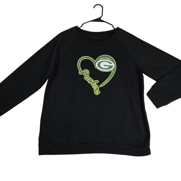 NFL Tops - Green Bay Packers Womens Boat Neck Long sleeve top 2XL 0617
